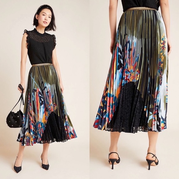 Anthropologie Dresses & Skirts - Anthropologie Lisabetta Pleated Maxi Skirt